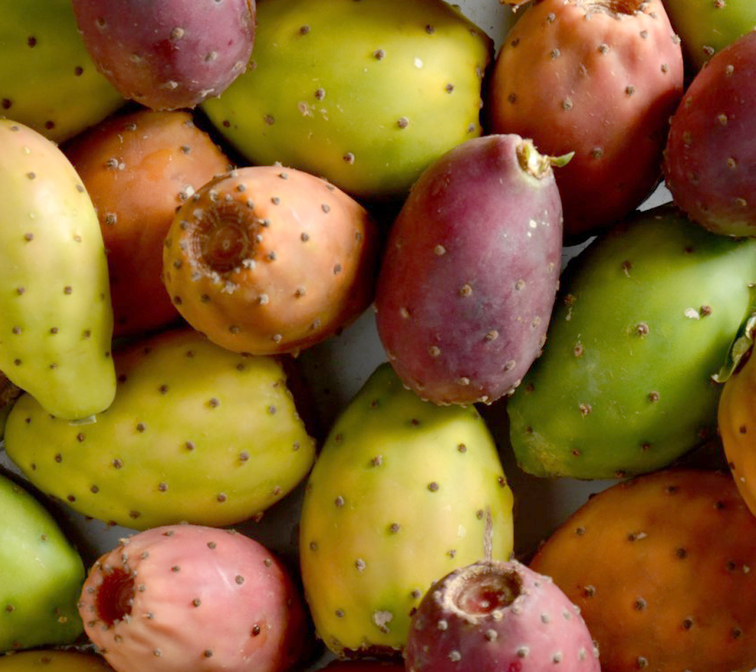 Ripe prickly pears have a soft, juicy interior that's bursting with sweet flavor and little edible seeds.